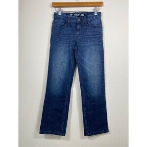 Cat & Jack Boys Straight Leg Jeans Size 12 Stretch Dark Wash Denim